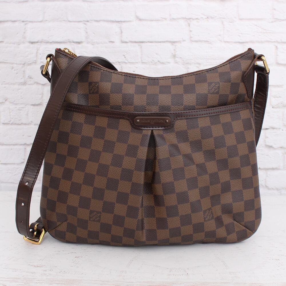 Louis Vuitton Bloomsbury PM Crossbody Damier Ebene Purse Handbag Messenger A2450